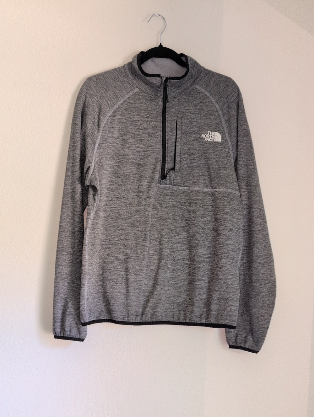 The North Face Heather Gray Quarter-Zip Pullover